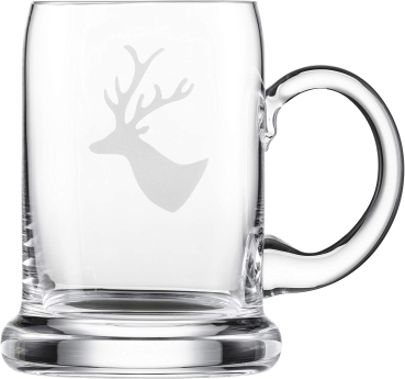 Eisch 2 Seidel Bierkrug Chalet  0,5 L 2 teilig mit Hirsch