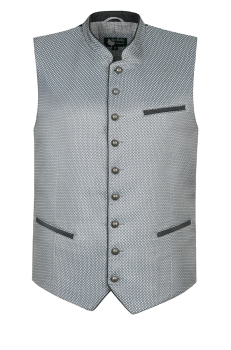 Maddox Herrenweste Elbe grau Trachtenweste Gillet