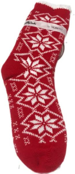 Taubert Kuschelsocken 2er Set Stockholm jeansblau und rot Doppelpack One Size Microfaser
