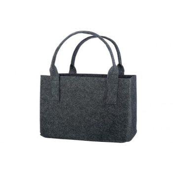 Preview: Gilde Handwerk Filztasche Hirsch Dunkelgrau 40X26X20 cm  Einkaufstasche Shoppertasche Henkeltasche