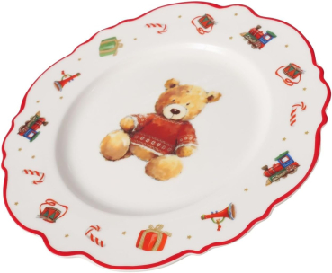 Boltze Home Frühstücksset Bailey Schale Becher Teller 3 teiliges Set Weihnachtsgeschirr