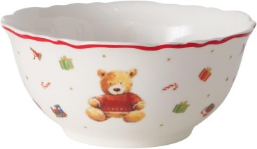 Boltze Home Frühstücksset Bailey Schale Becher Teller 3 teiliges Set Weihnachtsgeschirr