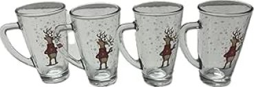 Boltze Home Glasbecher Lonelo 4er Set Trinkbecher Glühweinbecher