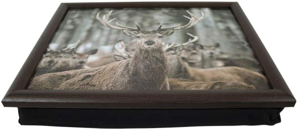 Mars & More Knietablett Lapdesk mit Winter Hirsch 43x33x7 cm
