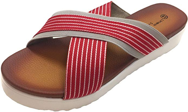 Linea Scarpa Damen Pantolette Limone rot