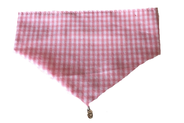 Modisches Hundehalstuch im trendigen Vicky Karodesign Gr.S Rosa