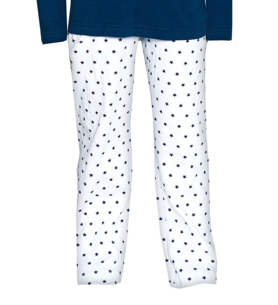 Louis & Louisa Kinder Pyjama Himmlische Zeiten blau(92/98)