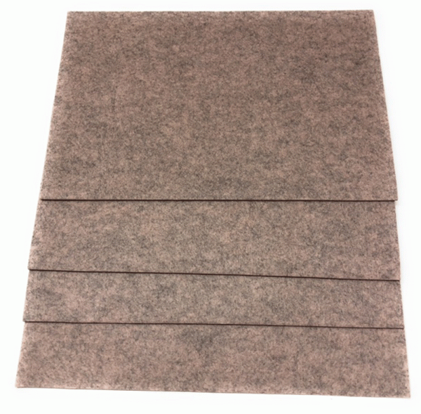 Gilde Handwerk Platzsets  beige Filz 45 cm x 30 cm Tischsets Eßunterlage