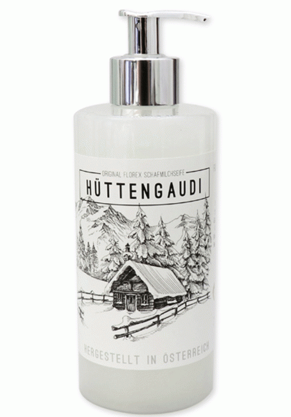 Florex Schafsmilch Flüssige Seife 400ml und Bodymilk 250 ml Schneerose Hüttengaudi 2 er Set beide in Spenderflasche