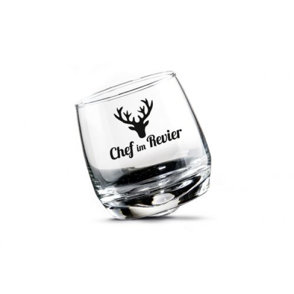 Gilde Wackelglas Chef im Revier 2er Set in der Geschenkebox Whiskey Gläser