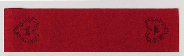 Boltze Tischläufer Filz Berta rot 118cm x 30cm Tischdecke Landhaus