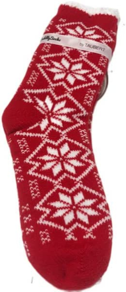 Taubert Kuschelsocken 2er Set Stockholm jeansblau und rot Doppelpack One Size Microfaser