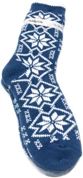 Taubert Kuschelsocken 2er Set Stockholm jeansblau und rot Doppelpack One Size Microfaser