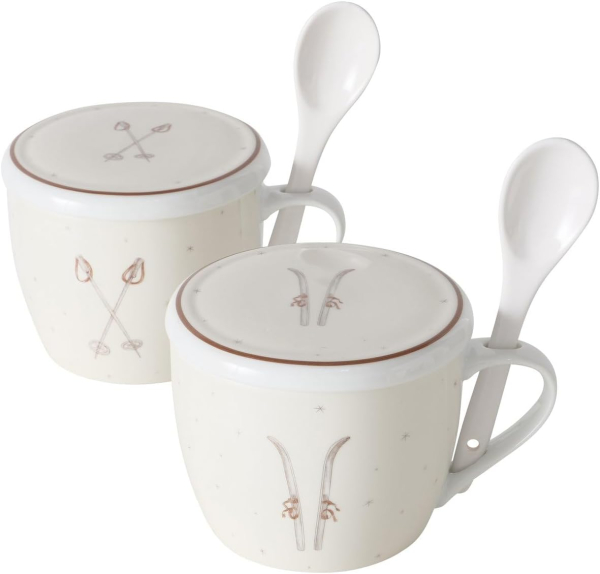Boltze Jumbobecher Mountains 2er Set 600 ml 6 teilig