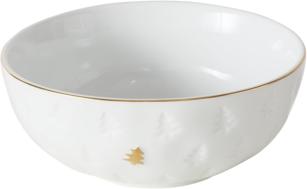 Boltze Home Collection Frühstücksset Pino Schale Becher Teller Tannenbaum 3 teilig Weihnachten