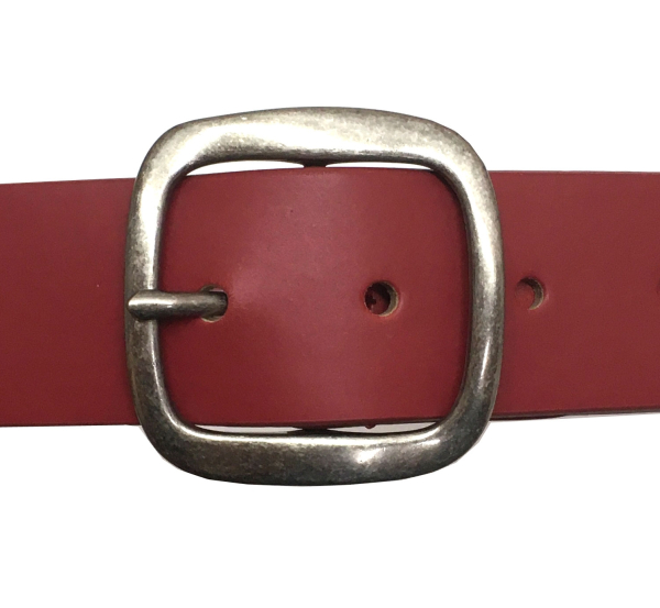 Trachtengürtel Flowers rot aus Leder - Kopie