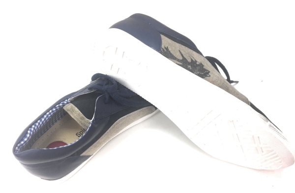 Spieth & Wensky Herren Sneaker Imanuel Sneaker Crosta Vintage navy/whisky