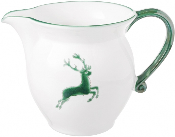 Gmundner Keramik Classic grüner Hirsch Milchkännchen 300ml Gmundner Keramik Classic grüner Hirsch Milchkännchen 300ml