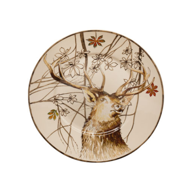 Schöne Dessertteller mit Hirsch ø 22,5 cm - Kopie
