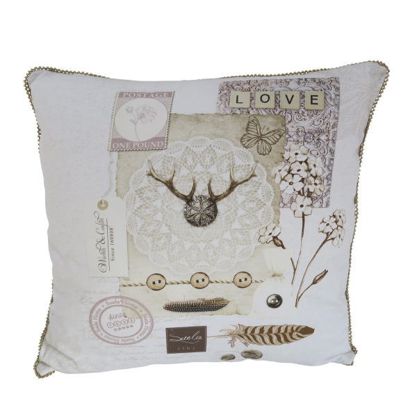 Dekokissen im Landhausstil 45x45 cm