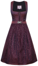 MarJo Dirndl Dietach 65cm Rocklänge mit Spitzenschürze und Gürtel mit Metallschließe