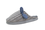 Damen Strickpantoffel grau