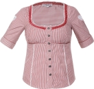 Marjo Trachtenbluse Feli-Brenda rot kariert