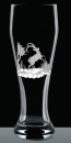 Kisslinger Bierglas Weizenbierglas 300 ml Gravur Steinbock Handgefertigt Hochwertig Weißbierglas
