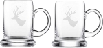 Eisch 2 Seidel Bierkrug Chalet  0,5 L 2 teilig mit Hirsch