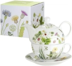 Gilde Teekanne Wild Flowers 3tlg. Tea for one mit Blumenmuster