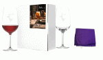 2 Eisch Rotweingläser Geschenkeset mit Glasreingungstuch Serie Chalet