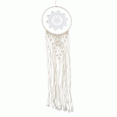 Boltze Traumfänger Dreamo H 75 cm Baumwolle Creme Fensterdeko Bettaufhänger