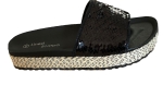 Linea Scarpa Pantolette Lucca mit Pailletten schwarz