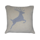 Mars & More Kissen springender Hirsch 45x45cm (inkl. Füllung) Kuschelkissen beige