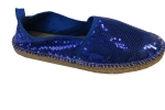 Espadrilles San Remo mit Pailletten blau