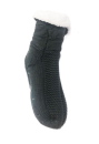 scs finesse Damen Kuschelsocken Stoppersocken grau