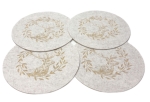 Boltze Platzset Egon Beige 4er Set Filz mit Hirschmotiv