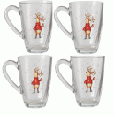Boltze Home Glasbecher Lonelo 4er Set Trinkbecher Glühweinbecher
