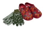Angro Gartenclogs Multi Res Gemüse mit Gartenhandschue Set 2 teilig Gartenschuhe mit Gartenhandschuhe