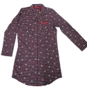 Tolles Flanellnachthemd im Karodesign blau von Jockey