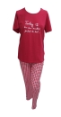 Comtessa 2 tlg. Damen Schlafanzug Pyjama Pink