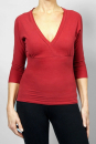 Karuna 3/4 Yoga T-Shirt Bordeau Breath of Fire by Lia Kauhs