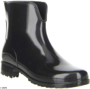Damen Gummistiefelette schwarz